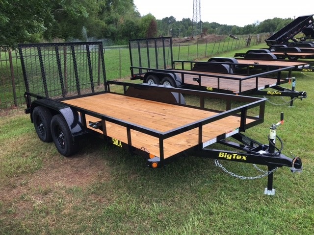 Big Tex 50LA-14 Black,Spare mount,4 Rampgate